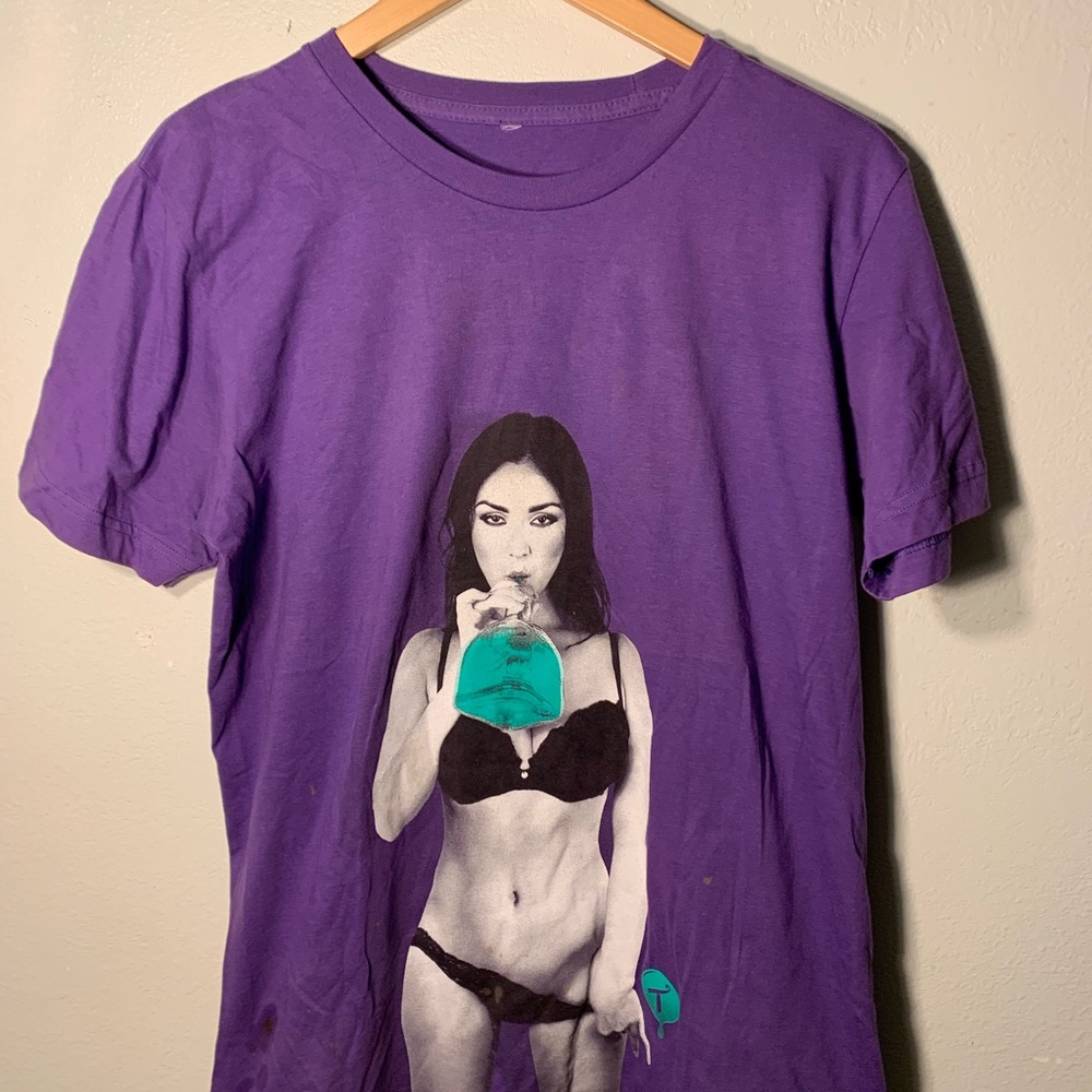 TWO IN THE SHIRT. TEE.  Lightly used